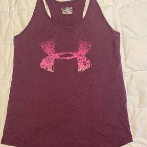 Under Armour girls purple athletic tank